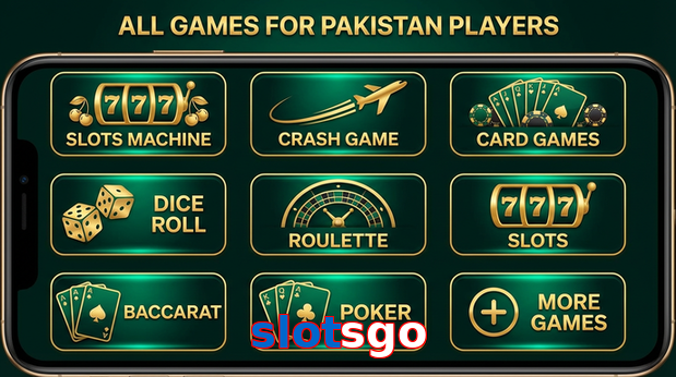 Main screen of Slotsgo games page for PK players